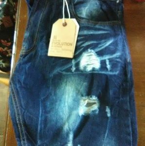 Mens fashion blue jeans
